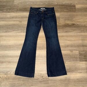 J Brand‎ Bell Bottom Jeans Womens 28 Dark Wash High Rise Flare Retro